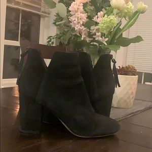 Black Suede Booties